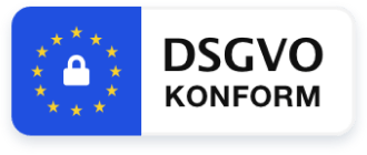 das logo für dsgvo konform.
