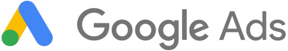 Ein weißer Hintergrund mit dem Logo der Google Ads Agentur.
