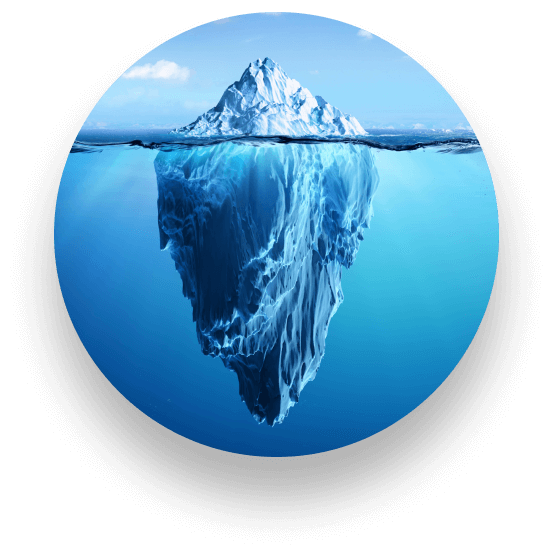 Ein Digitalexperte sucht eine Agentur, die sich auf die Herstellung kreisförmiger schwimmender Eisberge spezialisiert.